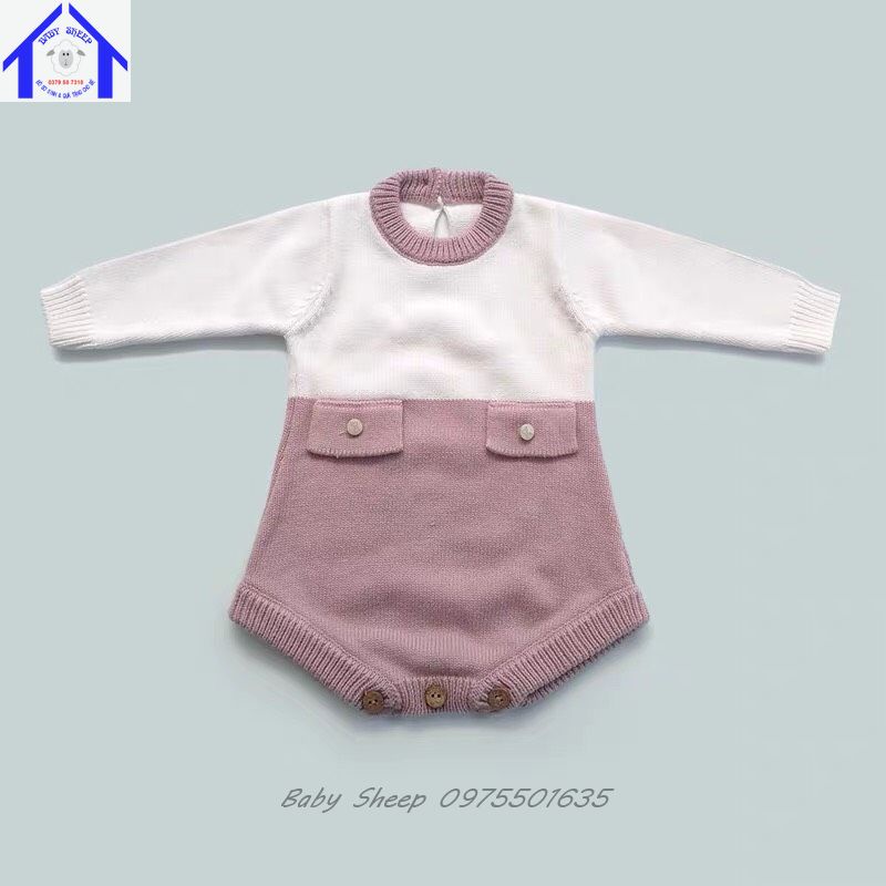 Set Body len Kèm Áo Khoác Cardigan Cao Cấp Cho Bé Gái từ 0-3 tuổi Cực Xinh Xắn Đáng Yêu