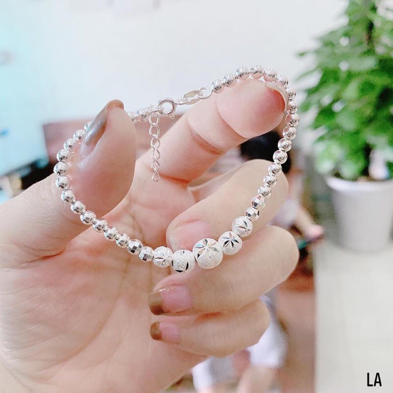LẮC TAY BI NỮ HOẠ TIẾT BẠC TA CỰC XINH