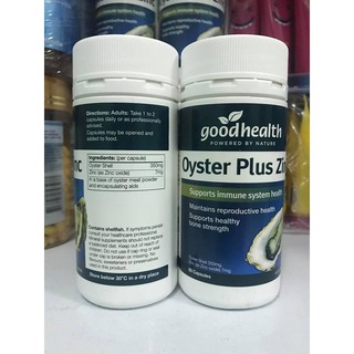 Tinh chất hàu New Zealand Good Health Oyster Plus tăng cường sinh lý nam giới (60 viên/lọ)