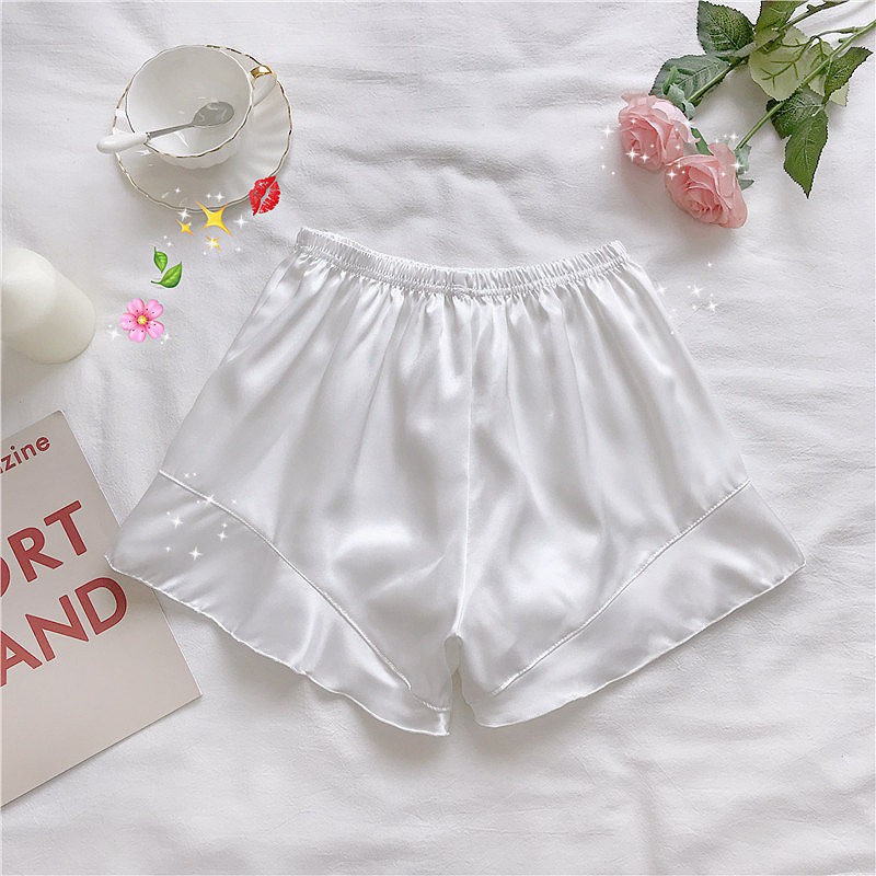 Quần sooc đùi lụa satin cách điệu mềm mát cao cấp yolosexy A05