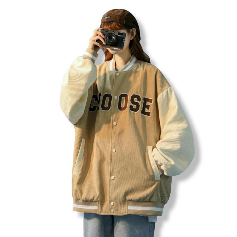 Áo Khoác Bomber Nhung Tăm Unisex Choose Hàng Chuẩn Shop - ĐĂNG QUANG CLOUTHER