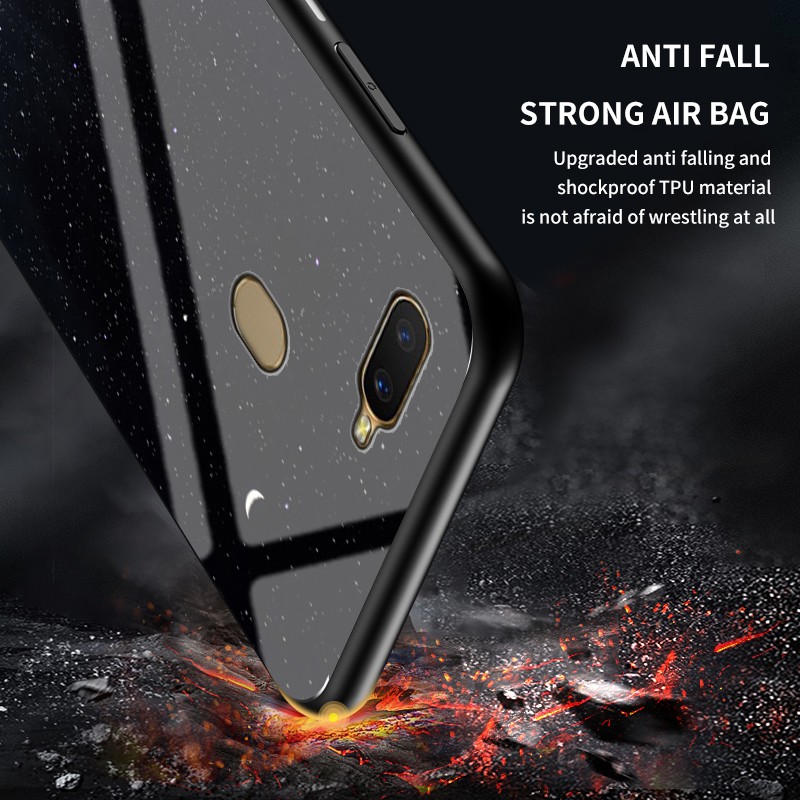 Koosuk Ốp điện thoại kính cường lực cứng 9H họa tiết hình vẽ nhiều màu cho OPPO A12 A12e A7 A5S A3S A5 A7X F9 PRO AX5s | BigBuy360 - bigbuy360.vn