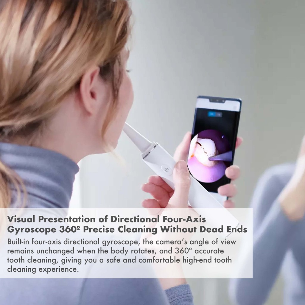 Máy cạo vôi răng nội soi Xiaomi Youpin Sunuo T11 Pro Cao Cấp Tiện Dụng lấy cao răng 6 Tooth Cleaner 5MP Camera