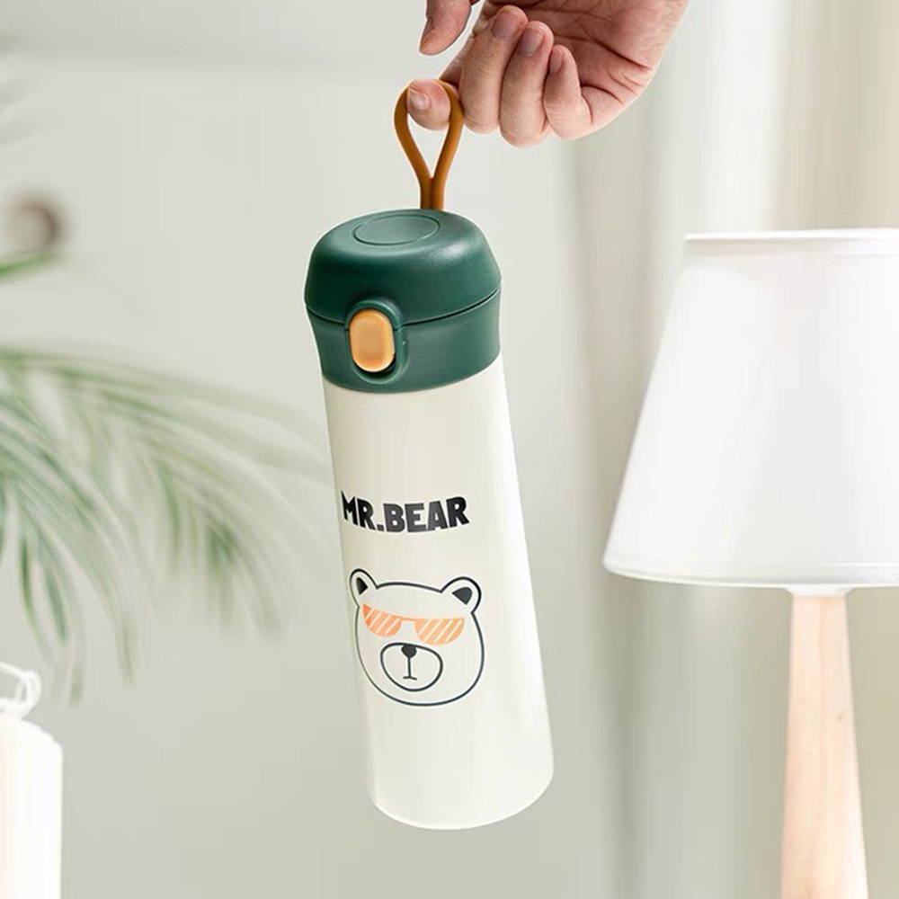 Bình giữ nhiệt gấu Bear dễ thương nhiều màu, giữ nóng và lạnh lên đến 8h,chất liệu inox SUS 304  an toàn thực phẩm