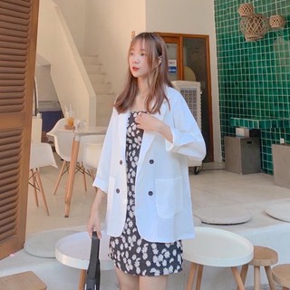 🚛 [FREESHIP] ÁO BLAZER KẺ HÀN QUỐC 🌵