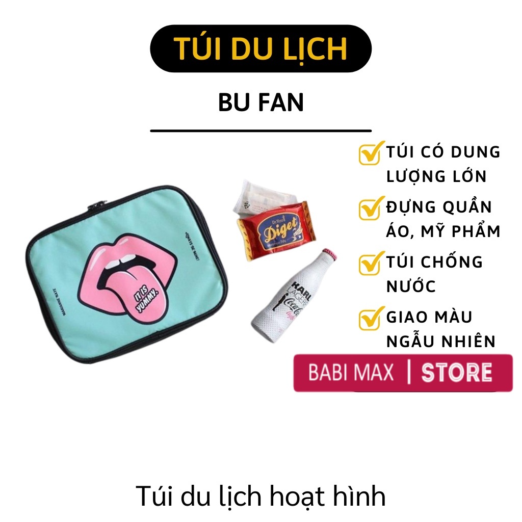 Túi Du Lịch - Túi Xách Tay Hoặc Gắn Vào Vali Đựng Quần Áo, Mỹ Phẩm Bu Fan babimax 4331