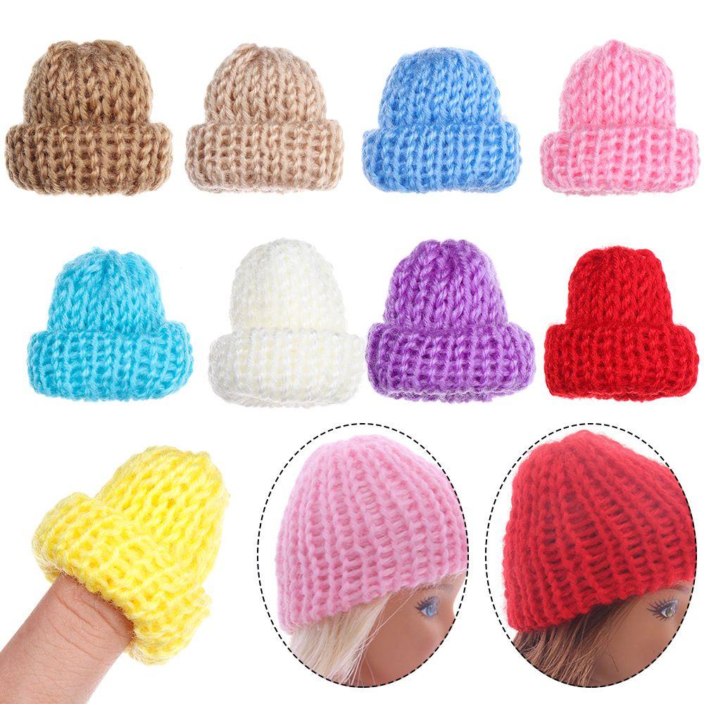 RAINBOW Set 5 Nón Len Mini Xinh Xắn Cho Nhà Búp Bê