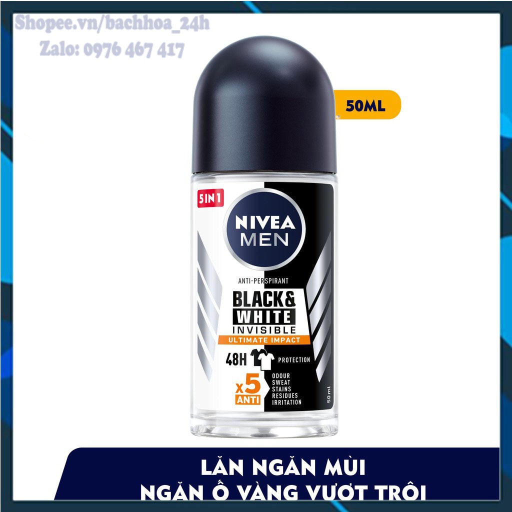 Lăn nách Nivea Nam-Nữ các loại 50ml