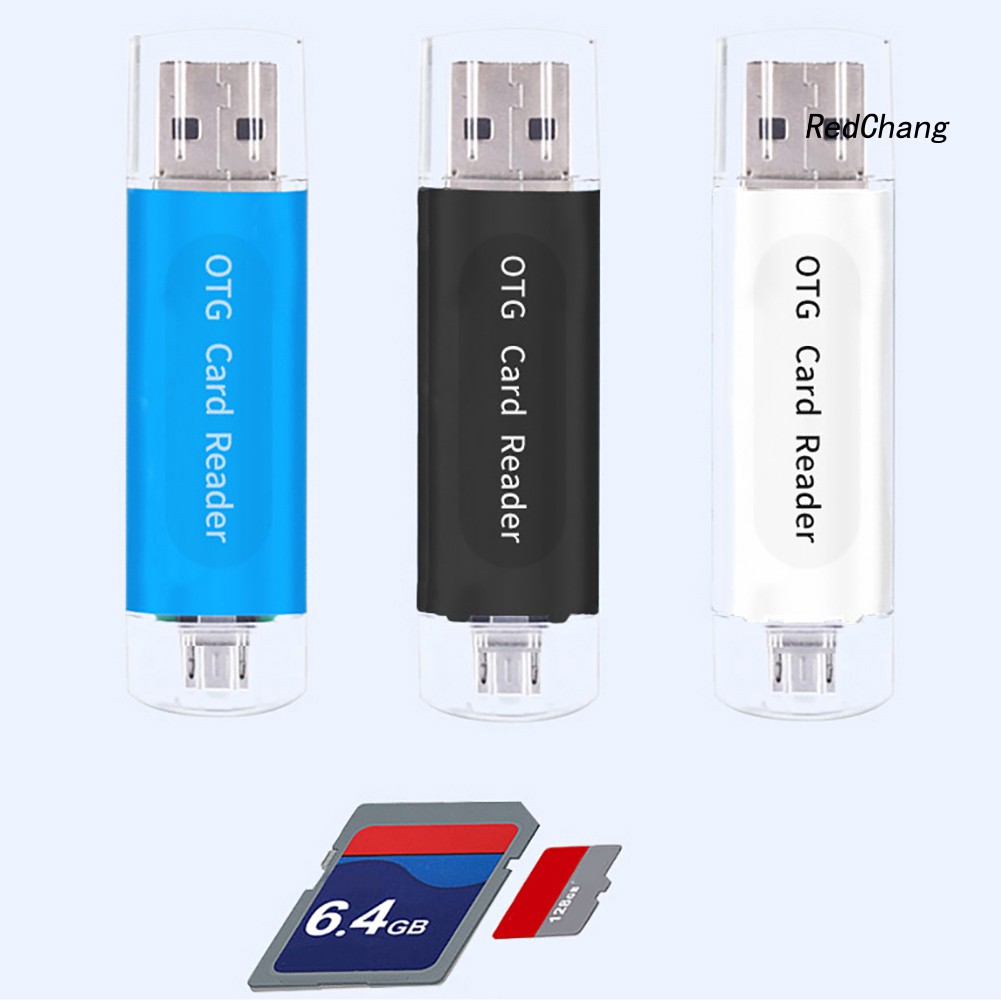 Đầu Đọc Thẻ Nhớ Usb 2.0 Otg 2 Trong 1 Cho Pc / Android