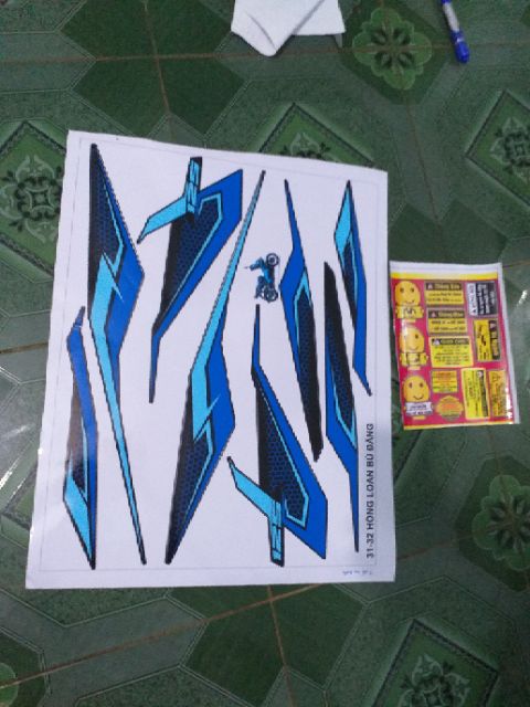 Tem rời dán xe Ab mẫu zin 2018