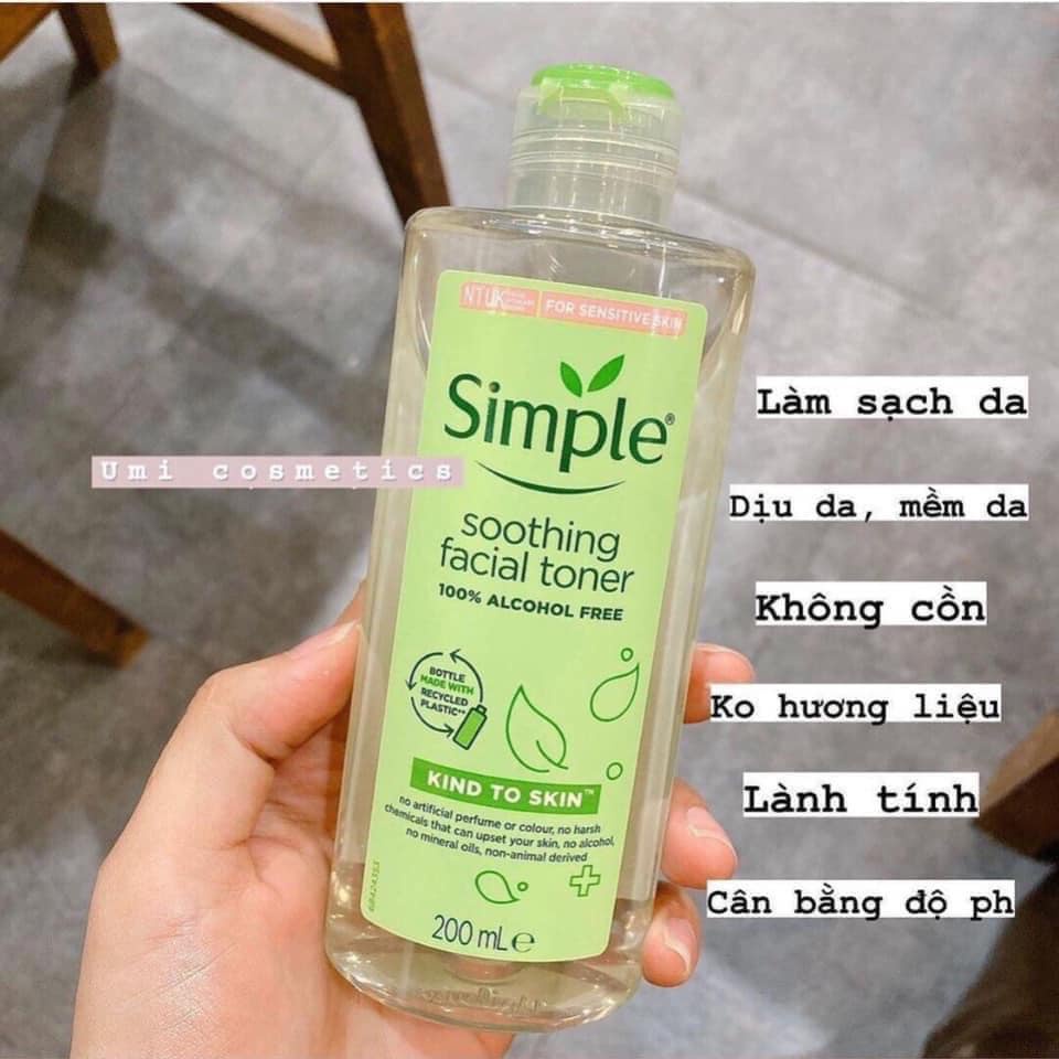 Nước tẩy trang dịu nhẹ Simple Kind to Skin Micellar Cleansing Water 🌿 | BigBuy360 - bigbuy360.vn