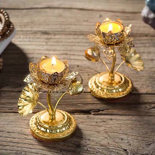 ĐẾ NẾN HOA SEN HỢP KIM