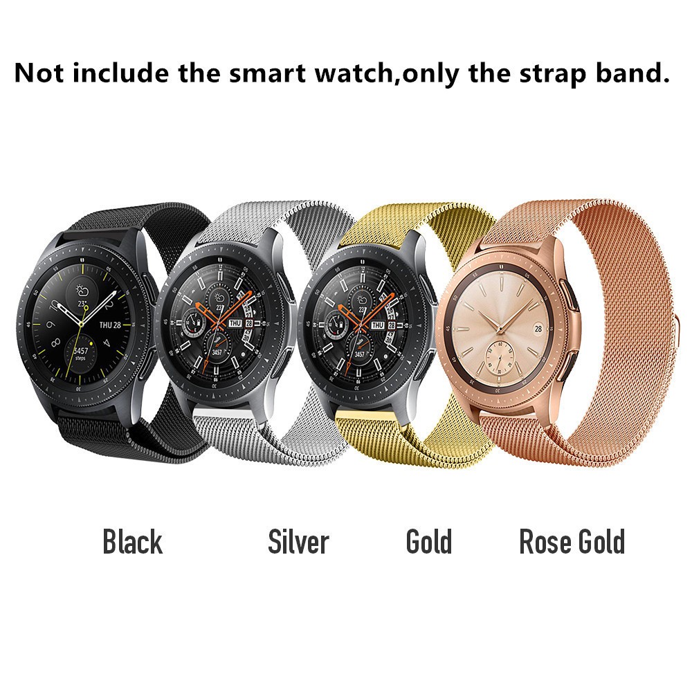 Dây đeo thay thế bằng thép không gỉ thời trang cho Samsung Gear Sport/ Gear S2 Classi