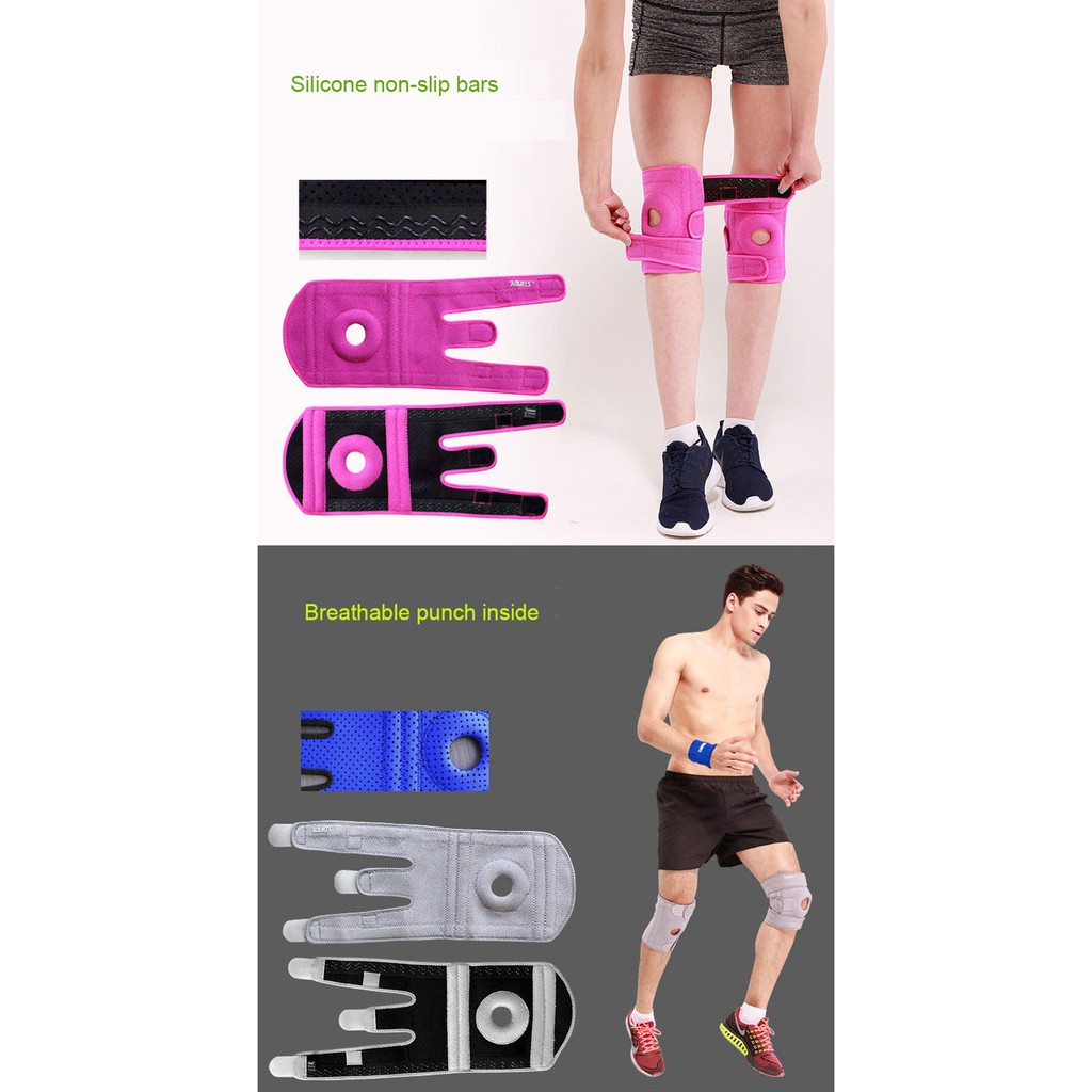 Bộ 2 đai bó quấn bảo vệ đầu gối AOLIKES A-7912 hỗ trợ dây chằng khớp gối four spring sport knee support