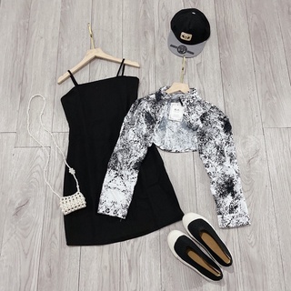 Set đầm body + sm loang