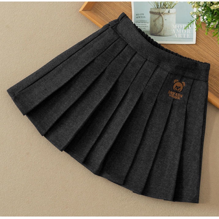 [babycat] Hàng Có Sẵn Váy Ngắn Xếp Ly Phong Cách Nhật Bản Hàn Quốc Nhật Bản Mới 2021 Phong Cách Preppy Cho Bé Gái