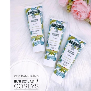 Kem đánh răng hữu cơ Coslys Bạc hà