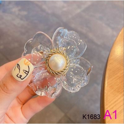 Sỉ kẹp tóc càng cua hoa 4 cánh cao cấp Orin K1683