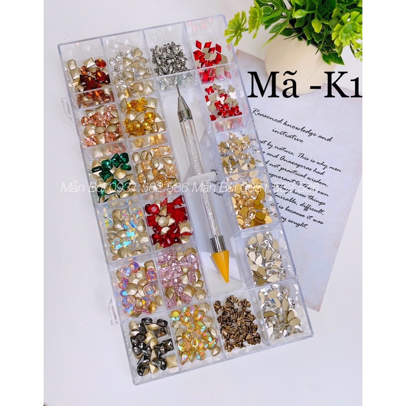 khay đá cao cấp 520v chân vàng cao cấp tặng kèm chấm đá xịn và keo 401