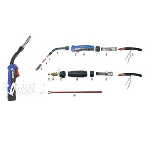 Cổ cong mig 15AK - phụ kiện máy hàn