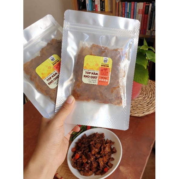 Tóp nấm kho quẹt gói 100gr  Món ăn hấp dẫn ăn kèm với cơm - chay Khánh Tâm | BigBuy360 - bigbuy360.vn
