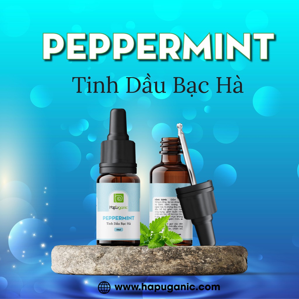 Tinh Dầu Bạc Hà HaPuganic Peppermint 10ml