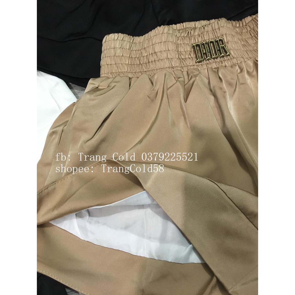 Quần sooc lụa cạp chun hàng QC loại 1