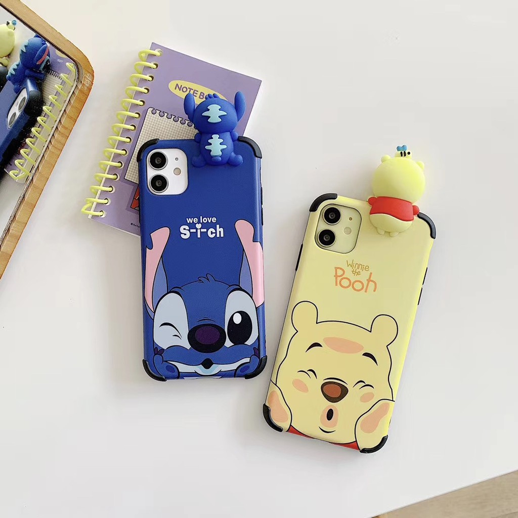 Ốp điện thoại mềm thiết kế quái vật/pooh 3D iPhone 11 Pro Promax X XS XR XSmax 6 6s 7 8 plus | BigBuy360 - bigbuy360.vn