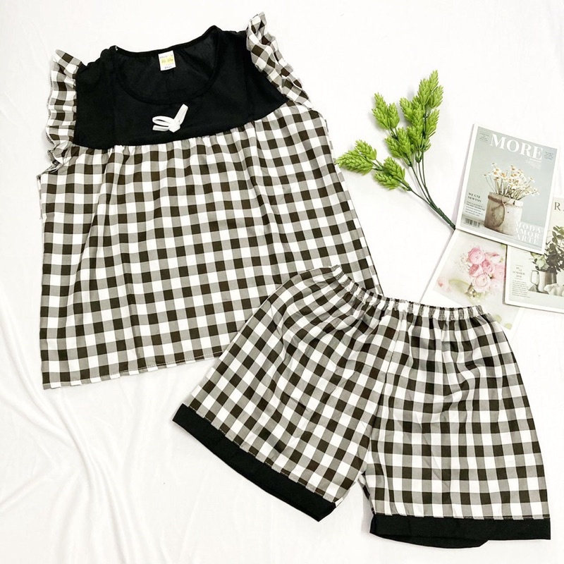 Đồ bộ mặc nhà freesize từ 40-45kg , đồ bộ cho nữ, cho bé gái lớn vải mềm - B10