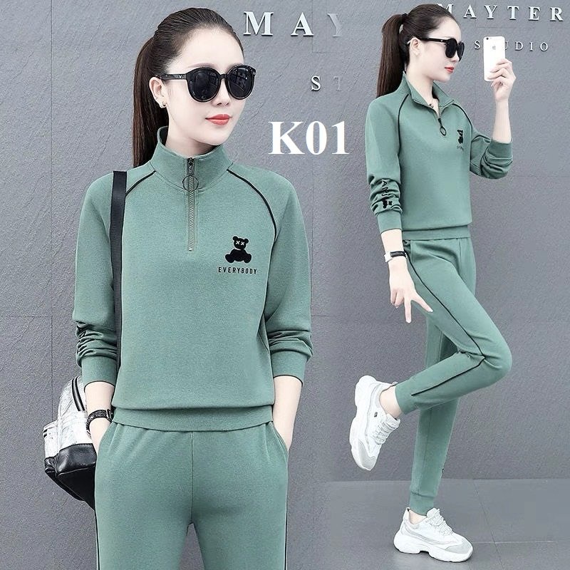 Đồ Bộ Thu Đông Dài Tay Nữ  Set Đồ Bộ Thun Nữ Thời Trang - 2023 Đủ Size 43-70Kg
