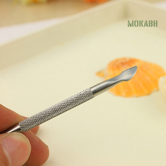Dụng Cụ Làm Móng Bằng Thép Không Gỉ Hai Đầu Loại Bỏ Da Chết