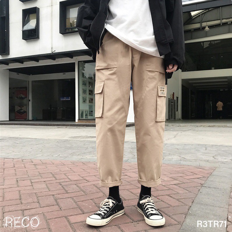 Quần vải nam Hàn Quốc cao cấp dáng rộng Trousers Loose R3TR71 Unisex