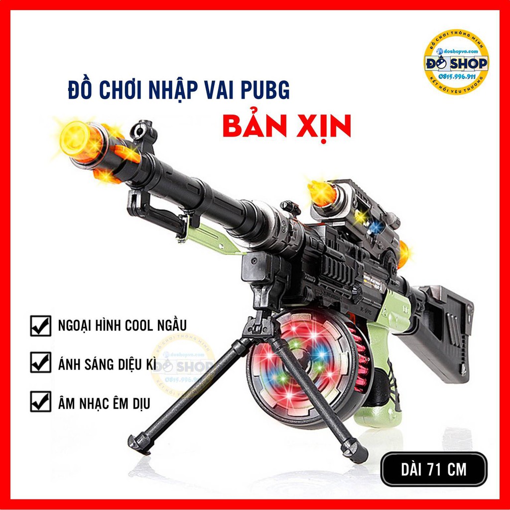 Đồ Chơi Nhập Vai Xúng Nhựa Phát Sáng Phát Nhạc Bản Xịn SS09 (Tặng Kèm Pin) - Đô Shop