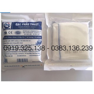 5 gói Gạc y tế phẫu thuật CQVT - An Lành 10cm x 10cm x 12 lớp ( 50 miếng)