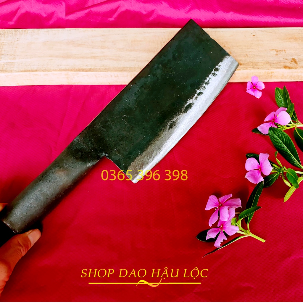 Dao, chặt xương ống, nặng 1.2 kg, nhà bếp, làm bằng thép nhíp ô tô, nguyên miếng,