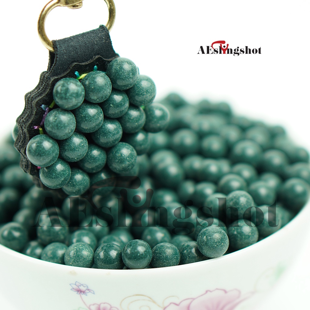 [1kg] Bi đất sét cho ná cao su màu xanh ngọc siêu đẹp ngẫu nhiên 8-9mm, Sản phẩm trộn bột sắt hít nam châm tốt tiện dụng