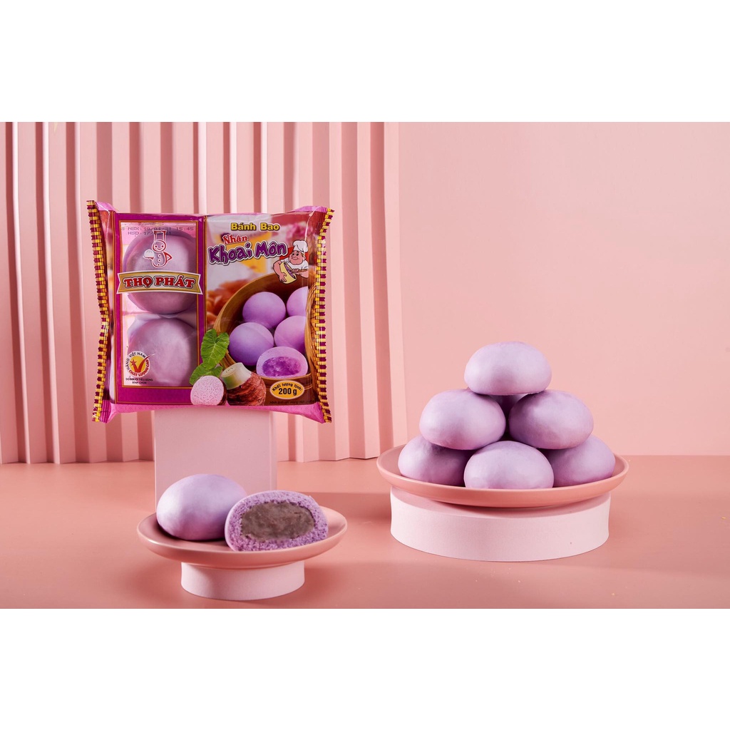 Bánh bao Thọ Phát nhân đậu xanh & khoai môn
