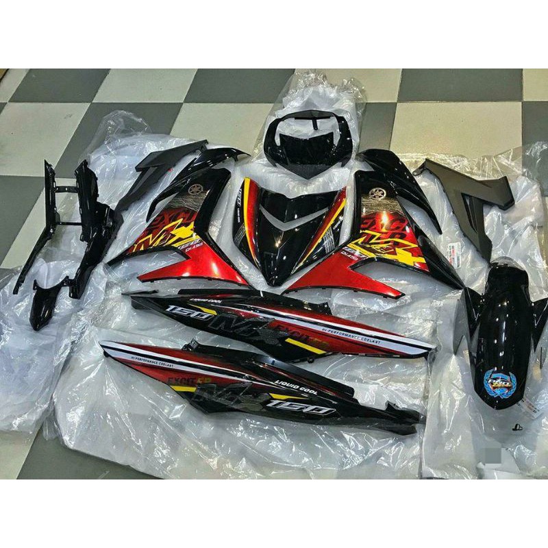 tem rời exciter 150 đen mx phối đỏ
