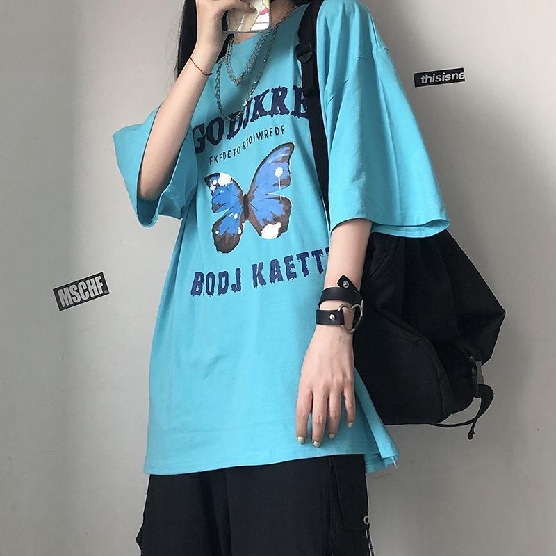 2021 Fashion Clothing short sleeve t shirt Women loose neck round large size blouse clothes