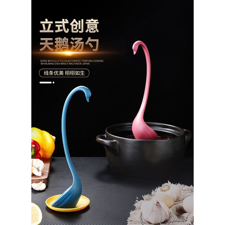 Muỗng Múc Canh Hình Thiên Nga Sáng Tạo Độc Đáo