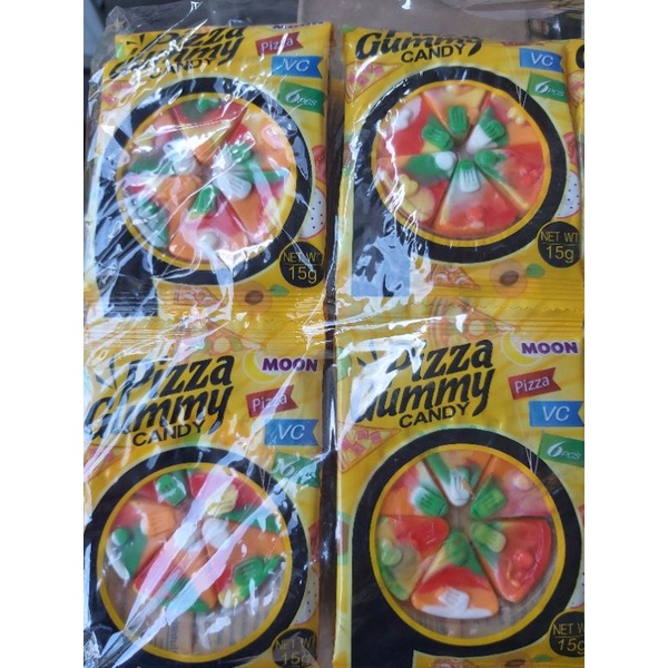 1 dây 10 cái Kẹo dẻo pizza Moon 15g