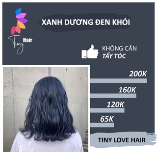 Thuốc nhuộm tóc màu XANH DƯƠNG ĐEN KHÓI