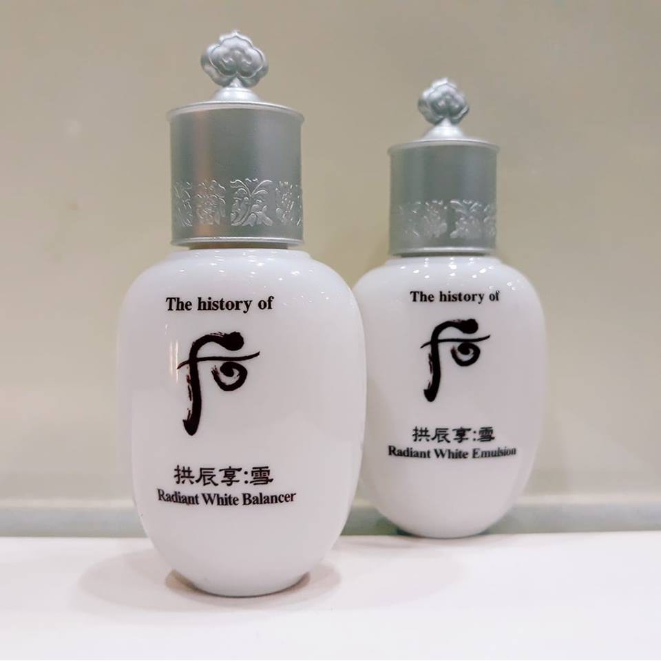 ❗SALE SỐC❗ CẶP HOA HỒNG+SỮA DƯỠNG WHOO RADIANT WHITE  Whoo Radiant White Balancer và  Emulsion