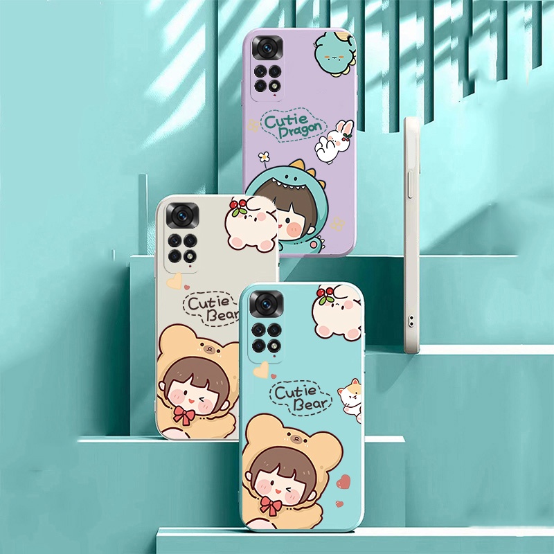 Ốp Điện Thoại Tpu Mềm Hình Thỏ Dễ Thương Cho Redmi Note 10 Pro 11 11s Xiaomi Poco X3 Pro X3 NFC Redmi Note 8 9 Pro 9S 9C