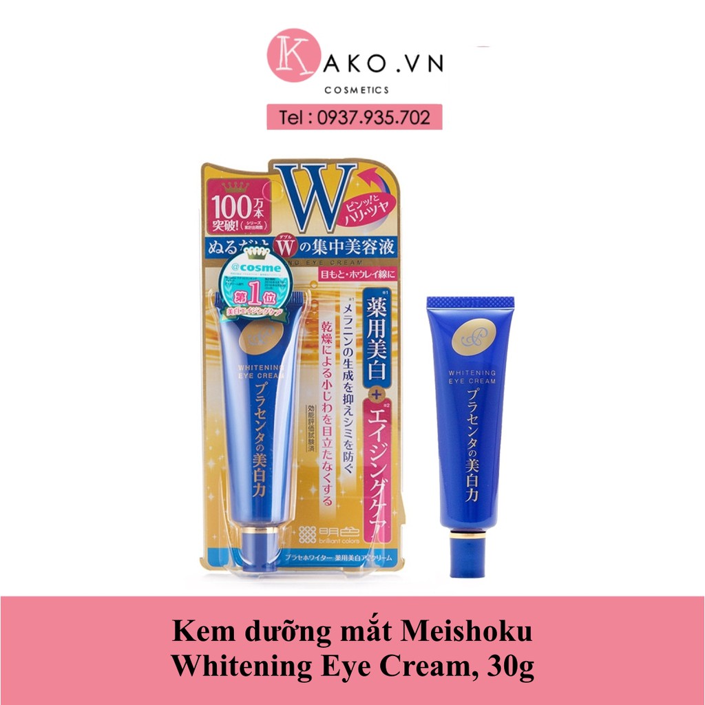 Kem dưỡng mắt Meishoku Whitening Eye Cream, 30g