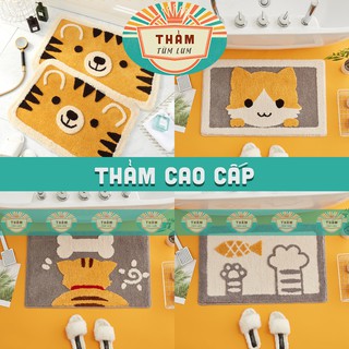 [CAO CÂP] THẢM nhà tắm THẢM lau chân trang trí phòng cửa ra vào chống trơn trượt style MÀU VÀNG- TLCMT 3