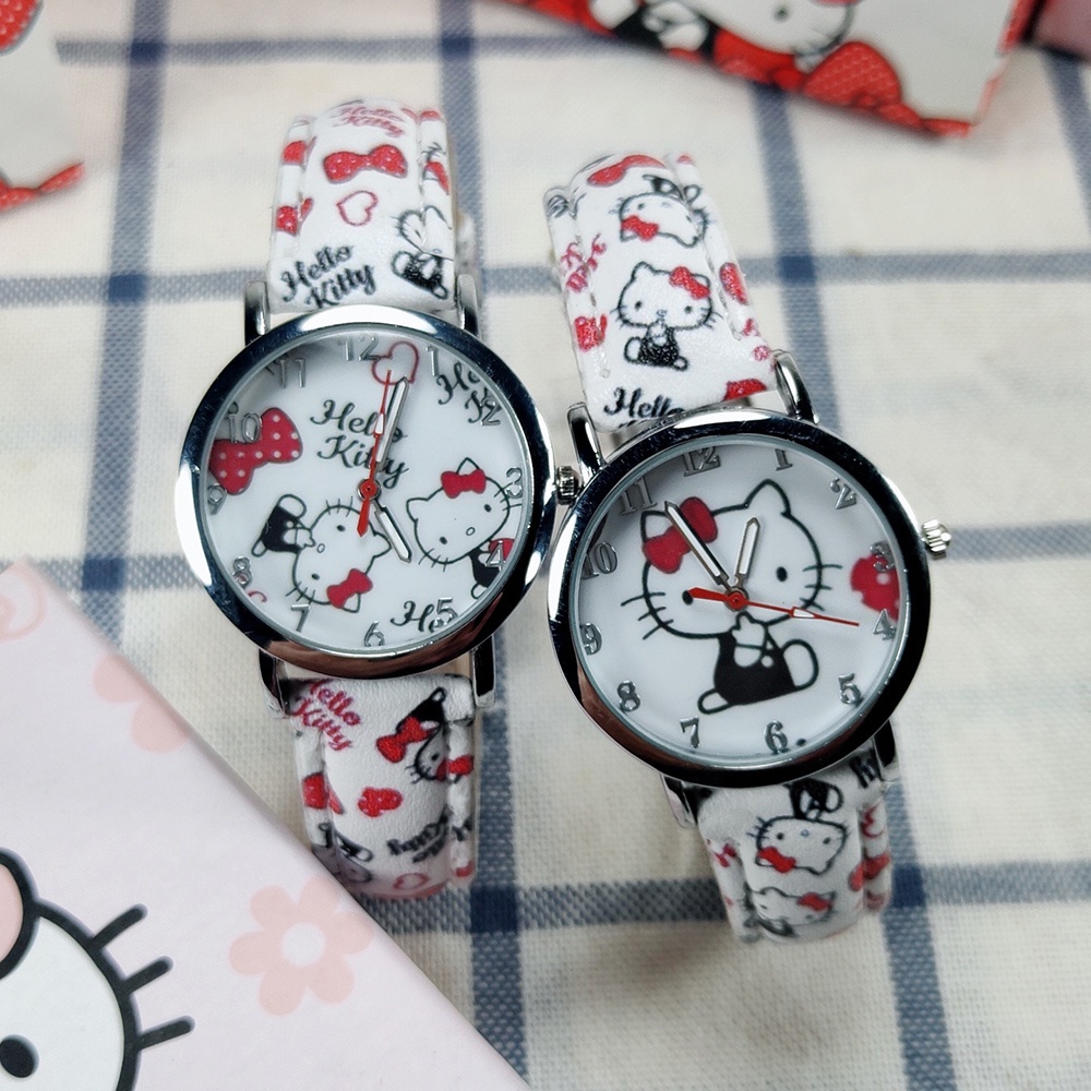 Đồng Hồ Đeo Tay Dây Da Pu Hình Công Chúa Nhỏ Xinh Xắn Phong Cách Hàn Quốc Cho Bé Gái
