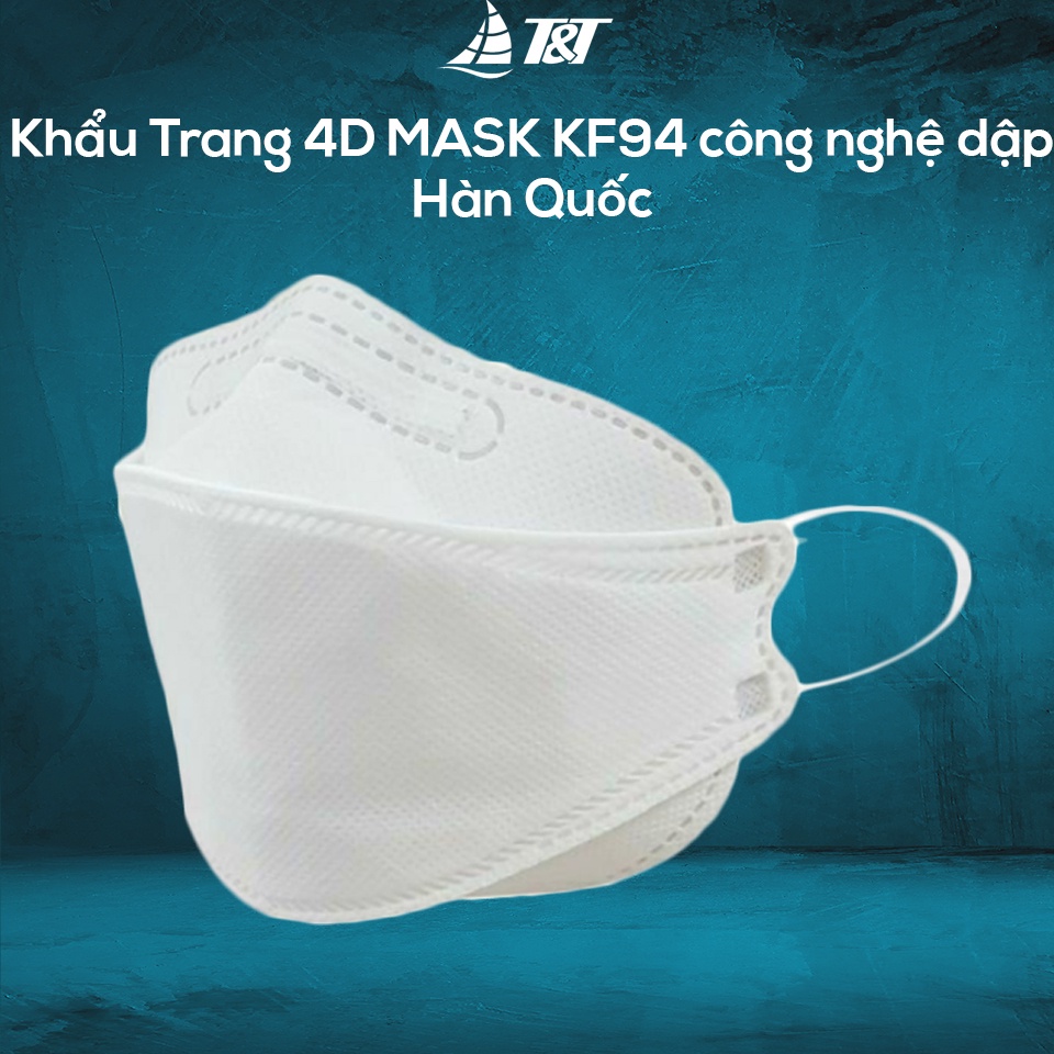 Combo 10 chiếc Khẩu Trang 4D MASK KF94 công nghệ dập Hàn Quốc, hàng chính hãng