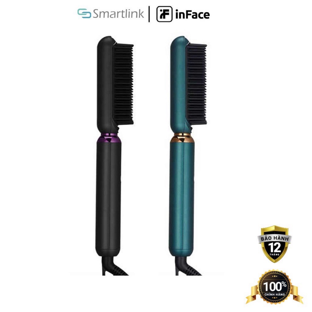 Lược điện inFace ION chải thẳng, uốn cúp giữ nếp Hairbrush ZH-10D - Hàng chính hãng