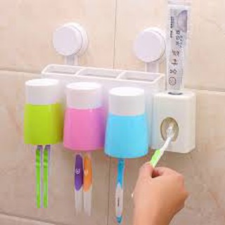 Dụng cụ nhả kem đánh răng tự động kèm 3 cốc